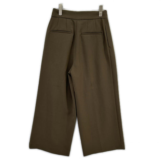 BALLSEY BALLSEY Gray 11-04-82-04331 Synthetic-Fiber One-Pleat Wide-Leg Pants Bottoms