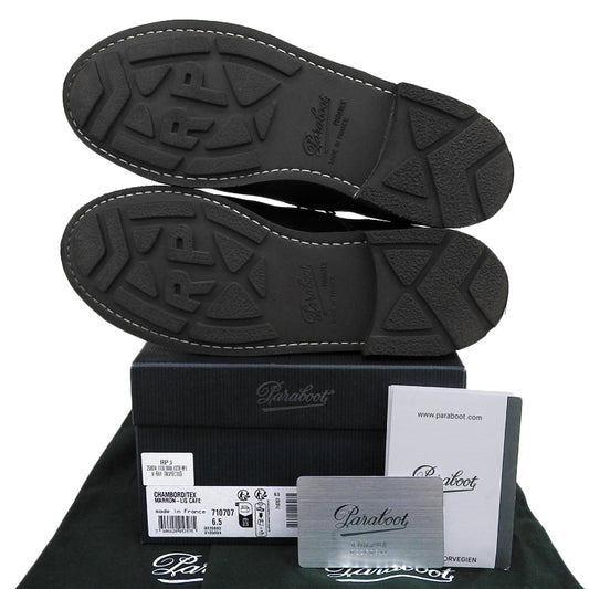 Paraboot パラブーツ 美品 シャンボード リスレザー ダービーシューズ メンズ マロン 6 1/2 710707 シューズ