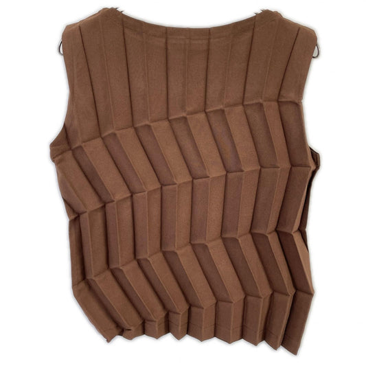 MeISSEYMIYAKE ミーイッセイミヤケ MI61FR701 ブラウン ZIG ZAG PLEATS トップス トップス