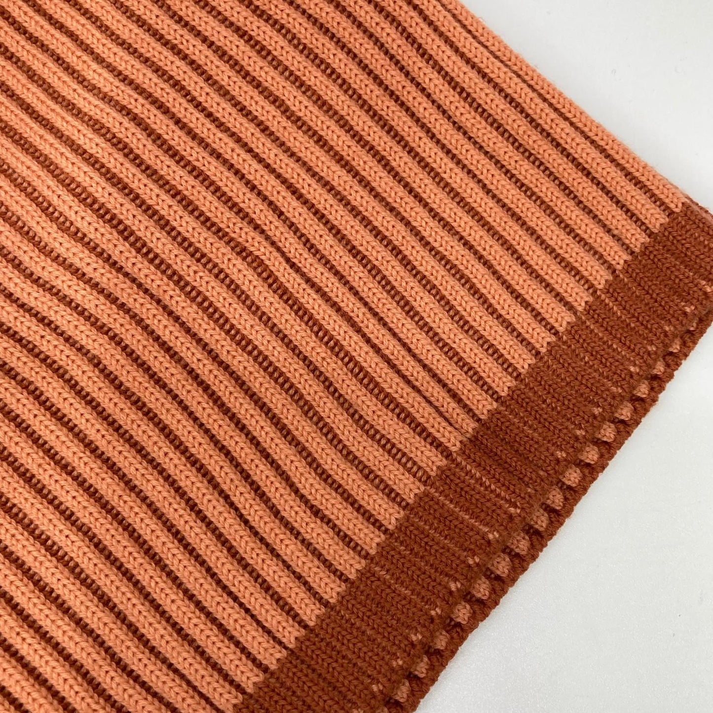 STONE ISLAND 8115532C1 orange crew-neck rib-knit sweater