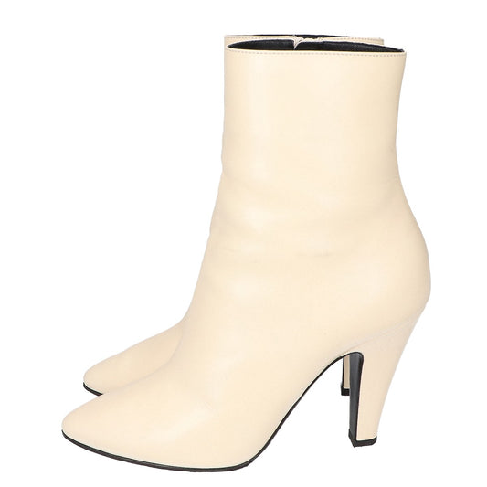 SAINT LAURENT PARIS サンローランパリ 658151 レザー サイドジップ アンクルブーツ シューズ