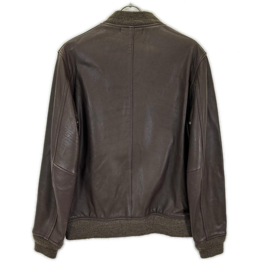 (W)TAPS Double Taps 092NWDT-JKM03 Brown lamb leather A-2 military field jacket Jacket