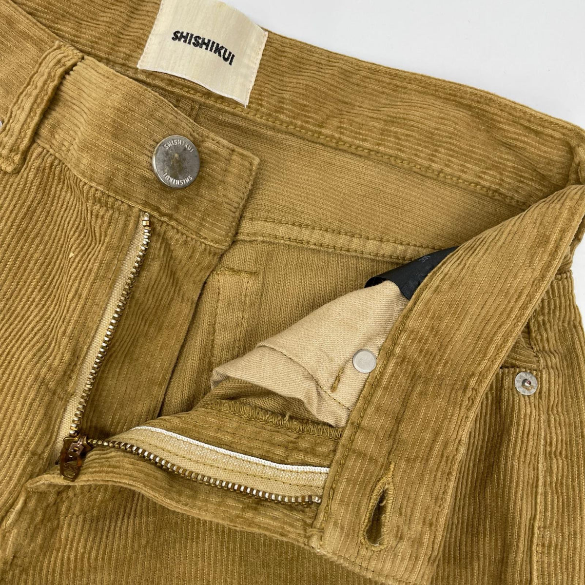 THE SHISHIKUI シシクイ 2088-2105 ブラウン MIC コーデュロイ ストレートパンツ ボトムス