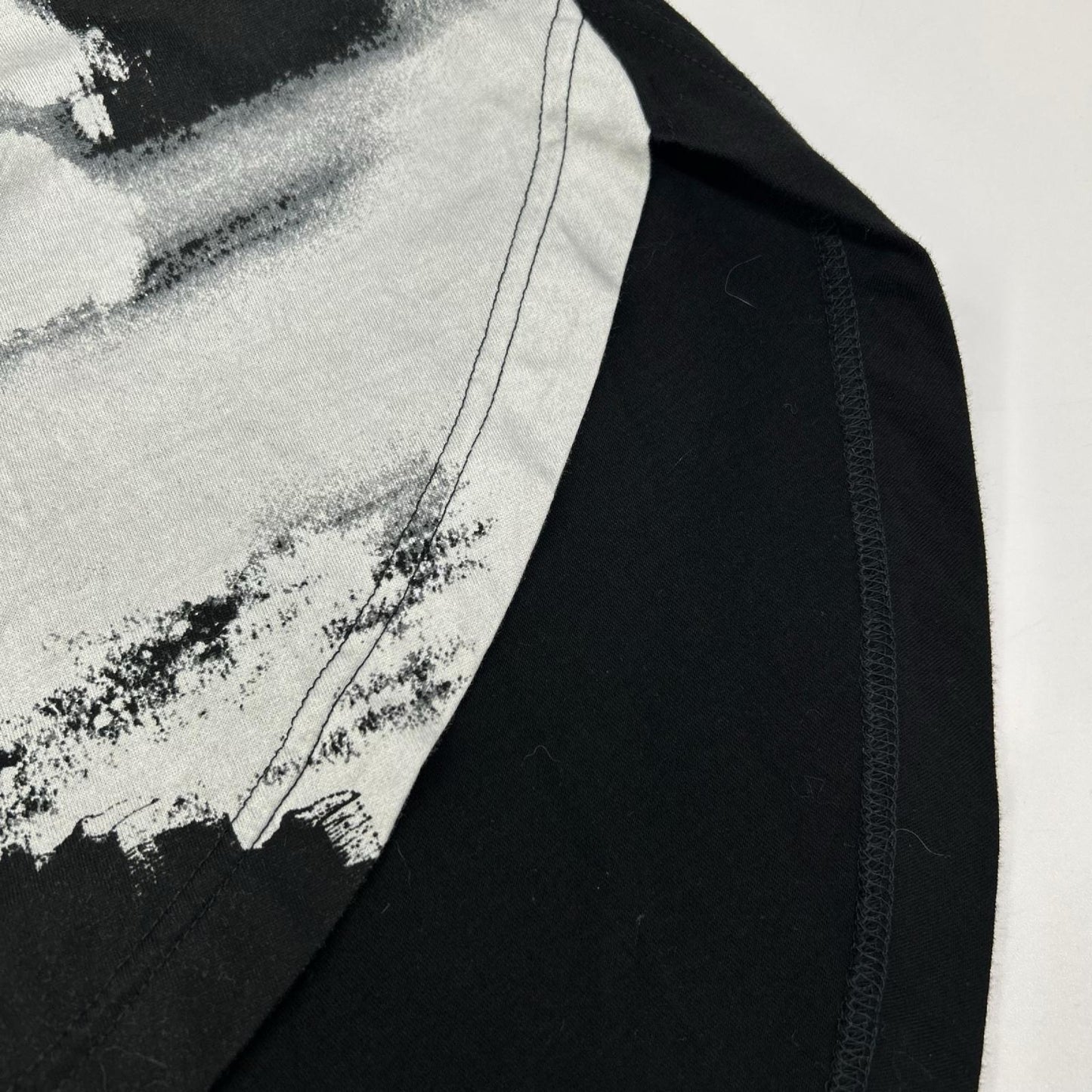 Ground Y グラウンドワイ GL-T06-012 ブラック Long Sleeve Jumbo Round T-Shirt トップス