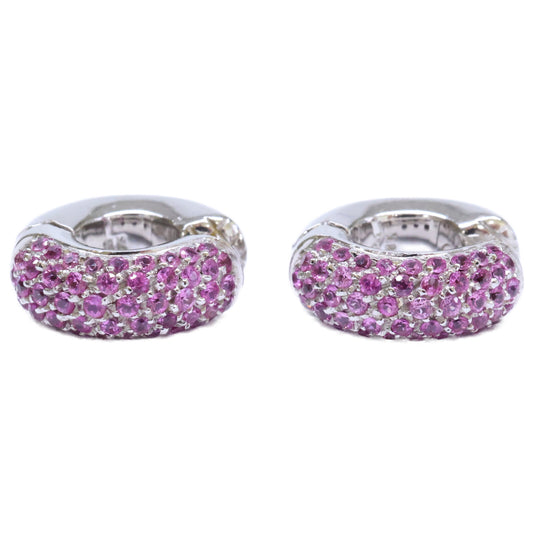 STAR JEWELRY スタージュエリー K18WG ピンクサファイア イヤーカフ イヤリング