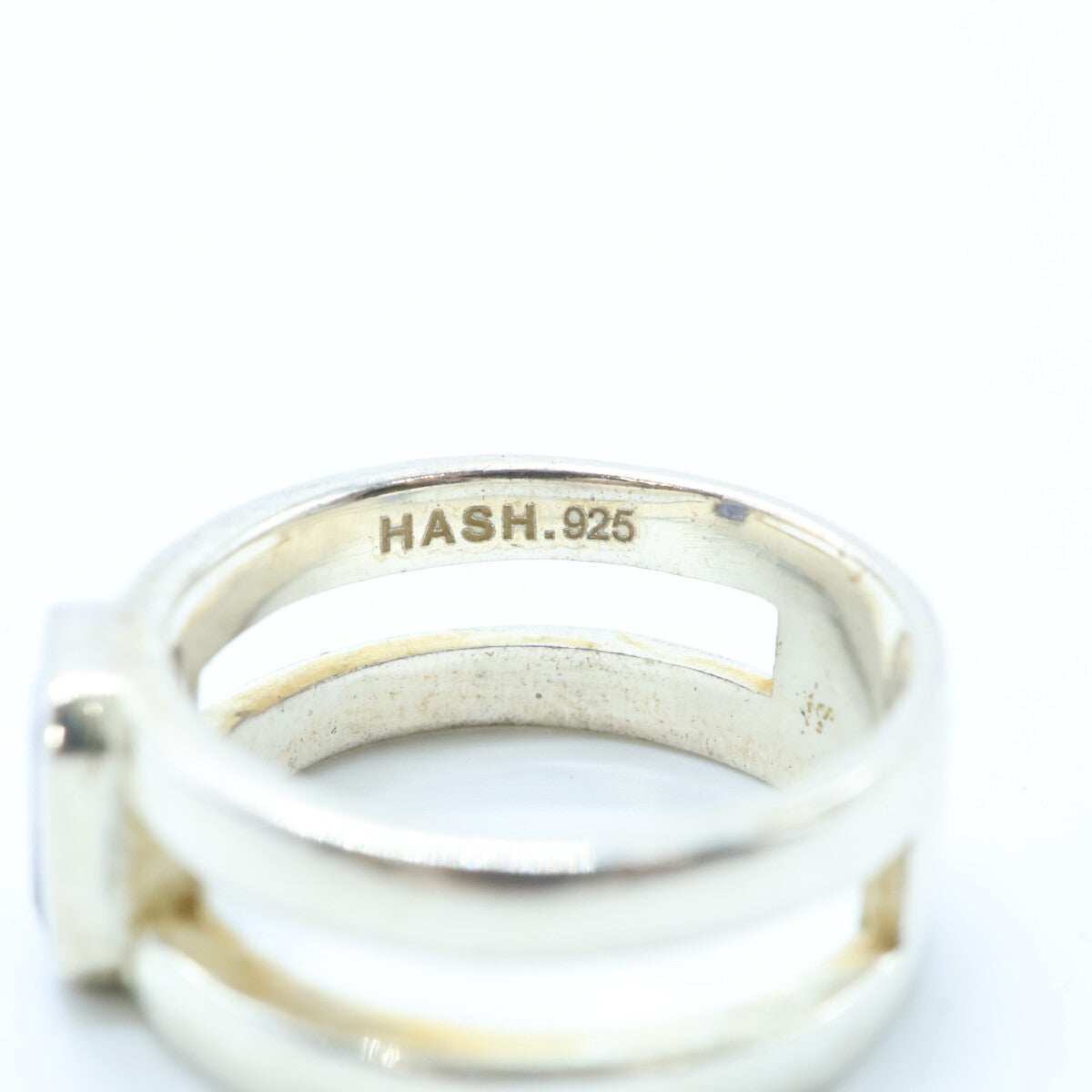 HASH. ハッシュ 925 IOLITE RECTANGLE RING アイオライト レクタングル リング 指輪
