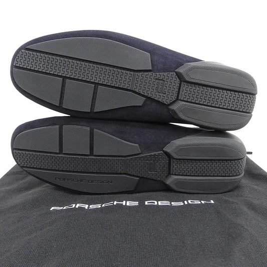 PORSCHE DESIGN ポルシェデザイン 美品 ドライビングシューズ メンズ スエードレザー ネイビー 41.5 シューズ
