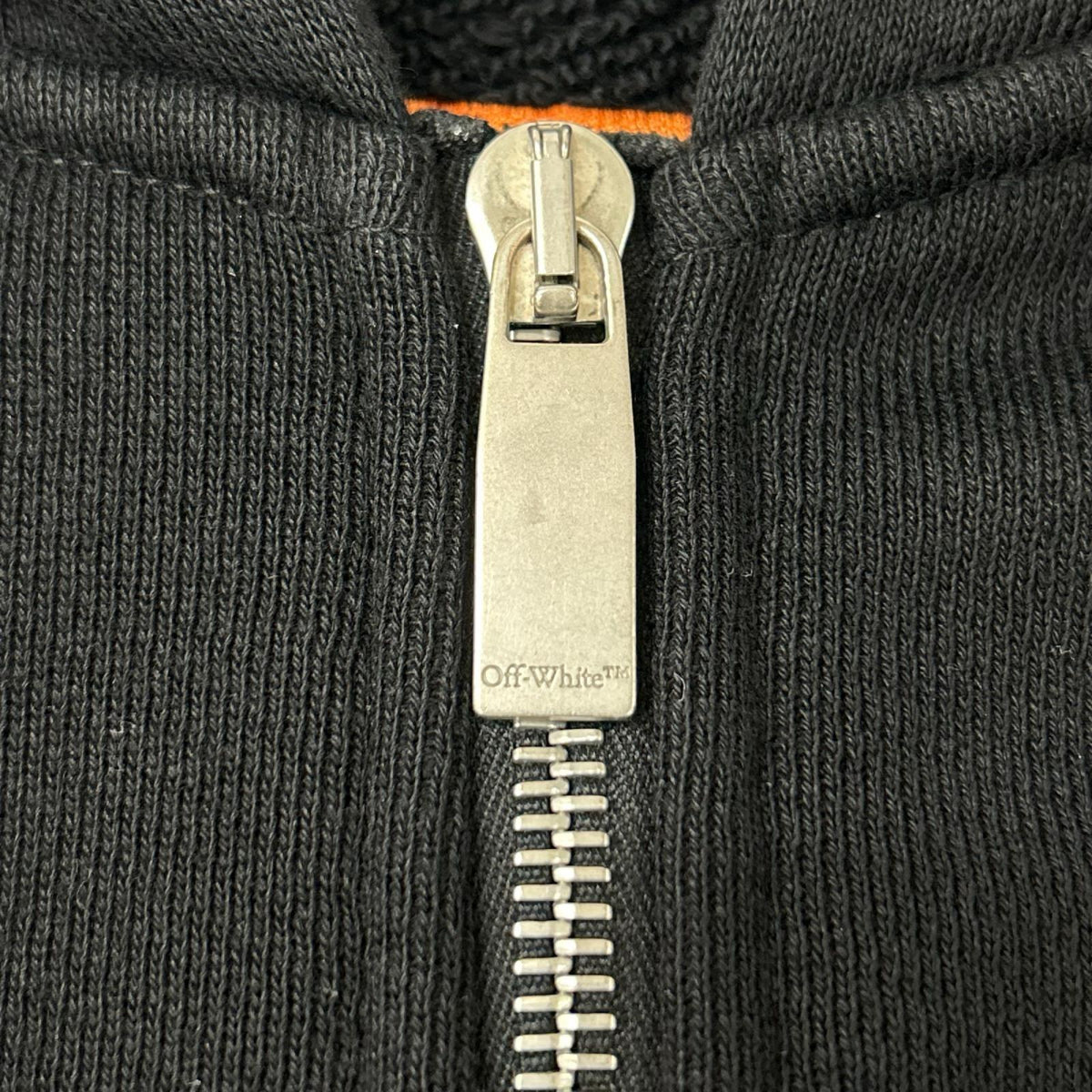 OFF-WHITE オフホワイト OMBE015F24FLE004 ウィザード アップリケ ジップアップフーディ トップス
