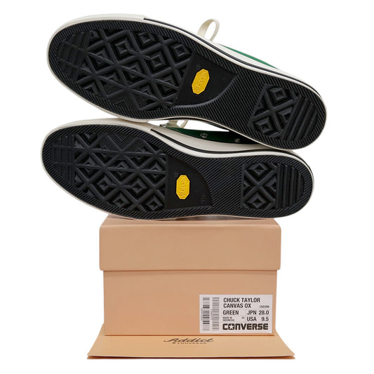 converse コンバース 新品同様 チャック テーラー キャンバス OX ローカット スニーカー シューズ メンズ グリーン 28cm 1SD399 シューズ