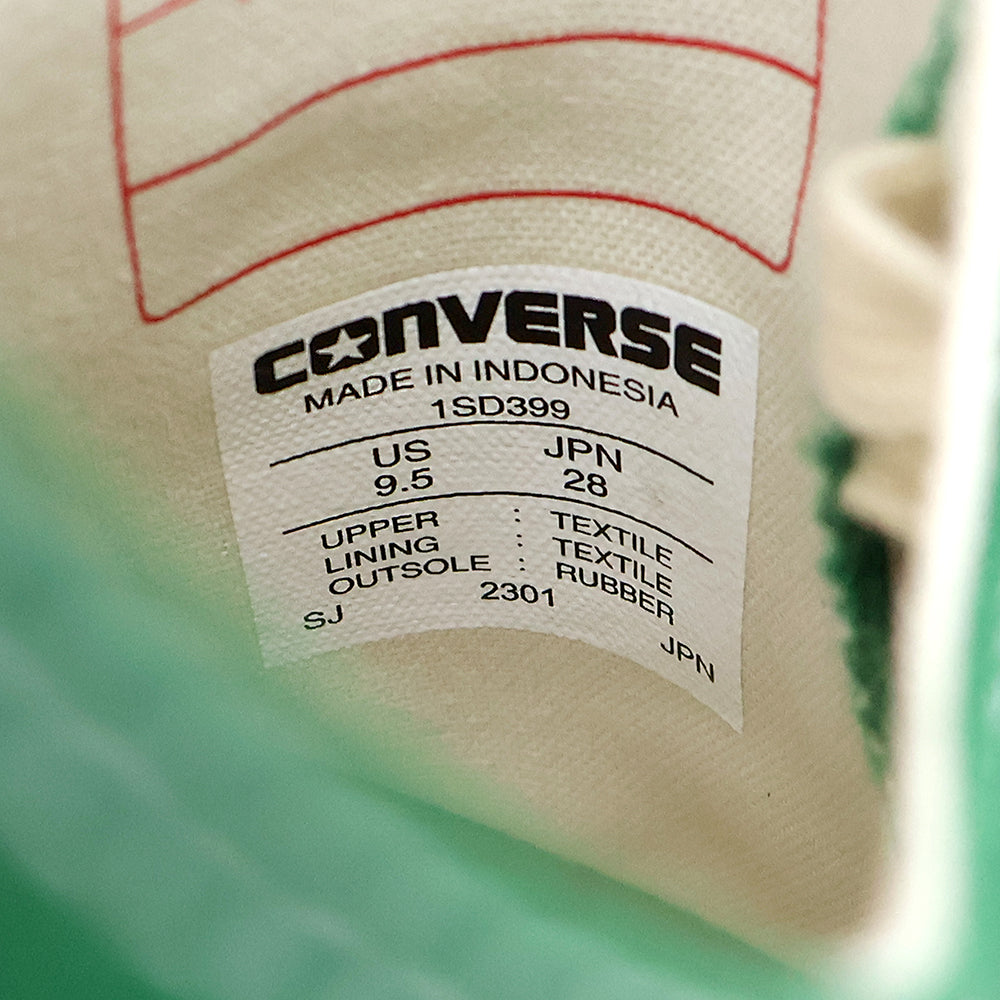 converse コンバース 新品同様 チャック テーラー キャンバス OX ローカット スニーカー シューズ メンズ グリーン 28cm 1SD399 シューズ