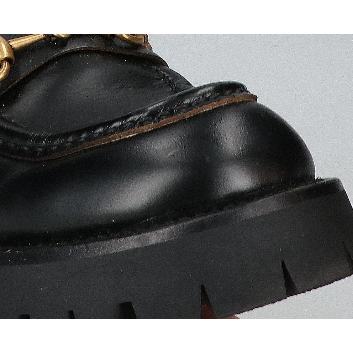 GUCCI グッチ 【美品】577236 DS800 1000 ラグソール ホースビット ローファー シューズ