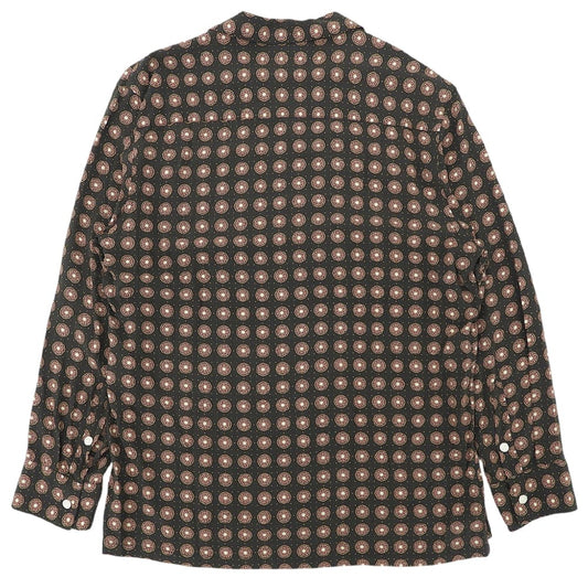 OAS オーエーエス 美品 COFFEE LUMO Viscose Long Sleeve トップス メンズ ブラウン レッド系 L 7019-04 トップス
