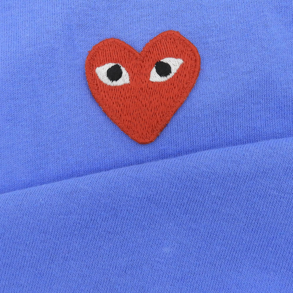 PLAYCOMMEdesGARCONS プレイコムデギャルソン 未使用 コットン Tシャツ トップス メンズ ブルー×レッド M AZ-T212 トップス