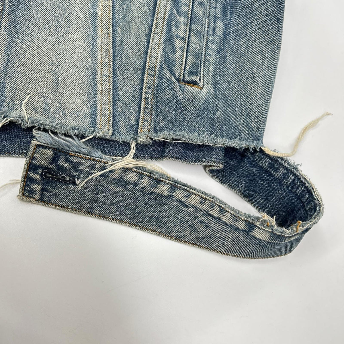 BALENCIAGA バレンシアガ 18年 529178 ブルー ロゴカラー デニムトラッカージャケット ジャケット