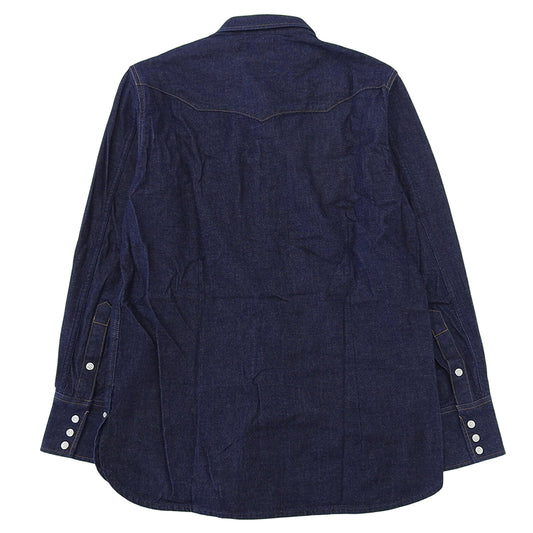Indigo Denim Western Shirt Top Men's Navy 1 (M) WS9060 Top M Men's