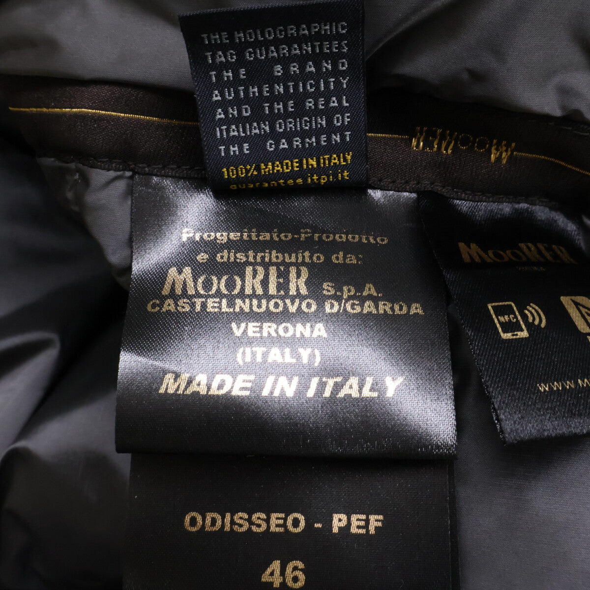 MOORER ムーレー 新品未使用 国内正規 ODISSEO-PEF ラムレザー ダウンジャケット ジャケット