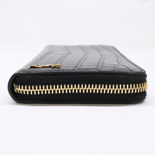 SAINT LAURENT PARIS サンローランパリ 【美品】630201 タイニー カサンドラ エンボス マットレザー ジップアラウンドウォレット 長財布(小銭入れあり)
