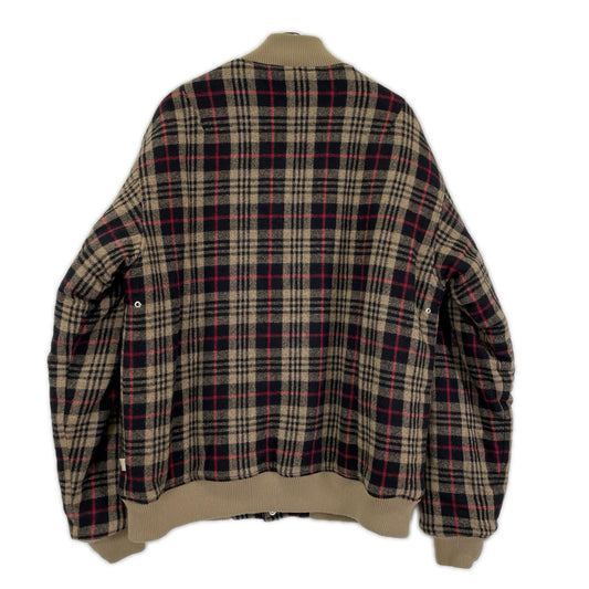 stussy ステューシー Thermolite PLUS ブラウン系 ウール チェック柄 ジャケット ジャケット