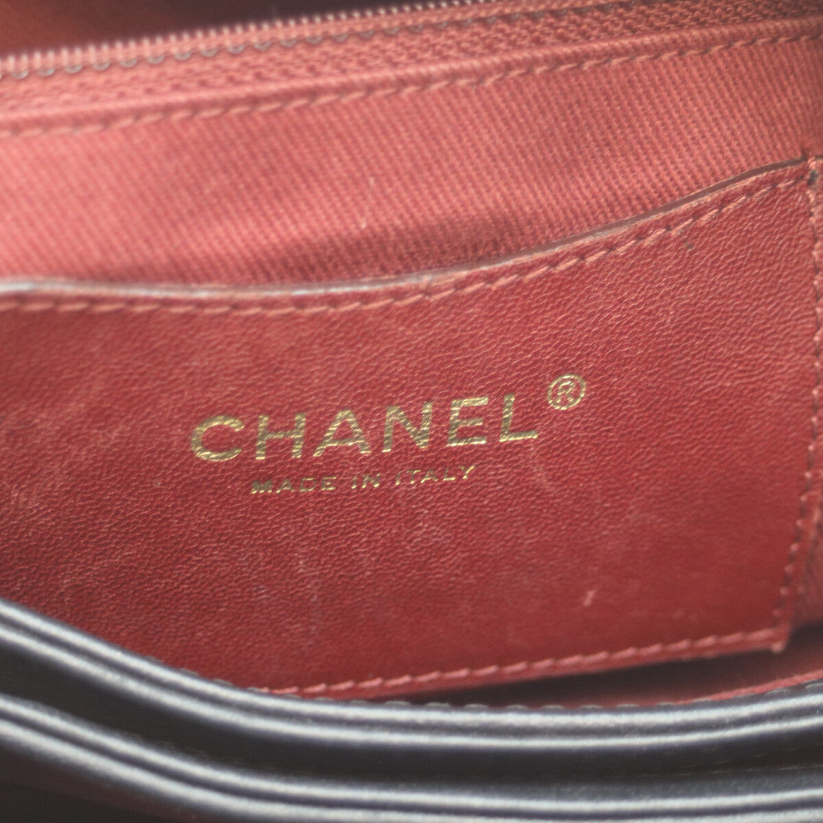 CHANEL シャネル 14番 黒 G金具 ラム マトラッセ チェーンボーリングトート トートバッグ