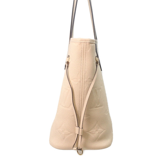 LOUIS VUITTON M46676 Monogram Empreinte Crème Neverfull MM Tote Bag