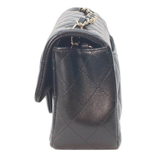 CHANEL Chanel A69900 Black Lambskin Gold Hardware Mini Matelasse 20 Chain Shoulder Bag
