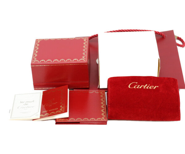 Cartier カルティエ W100225301 80-90s 925 マストヴァンドームヴェルメイユSM アイボリーサークルローマ文字盤 腕時計