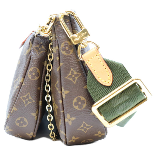 LOUIS VUITTON ルイヴィトン M44813 モノグラム カーキバンド ミュルティポシェットアクセソワール ショルダーバッグ