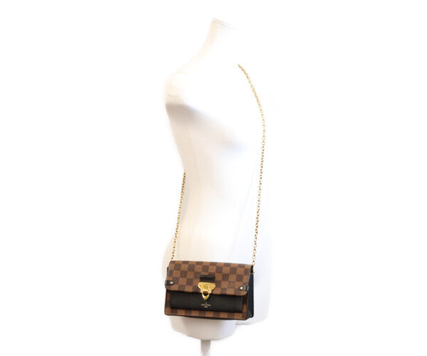LOUIS VUITTON ルイヴィトン N60221 ダミエ ポルトフォイユヴァヴァン チェーンウォレット ショルダーバッグ
