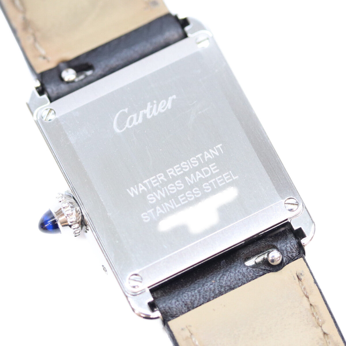 Cartier カルティエ 21年 WSTA0042 SS タンクマストSM シルバー文字盤 QZ 革 腕時計