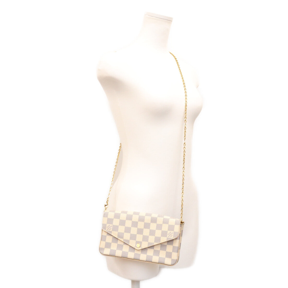 Louis Vuitton N63106 2016 Damier Azur Pochette Félicie Shoulder Bag