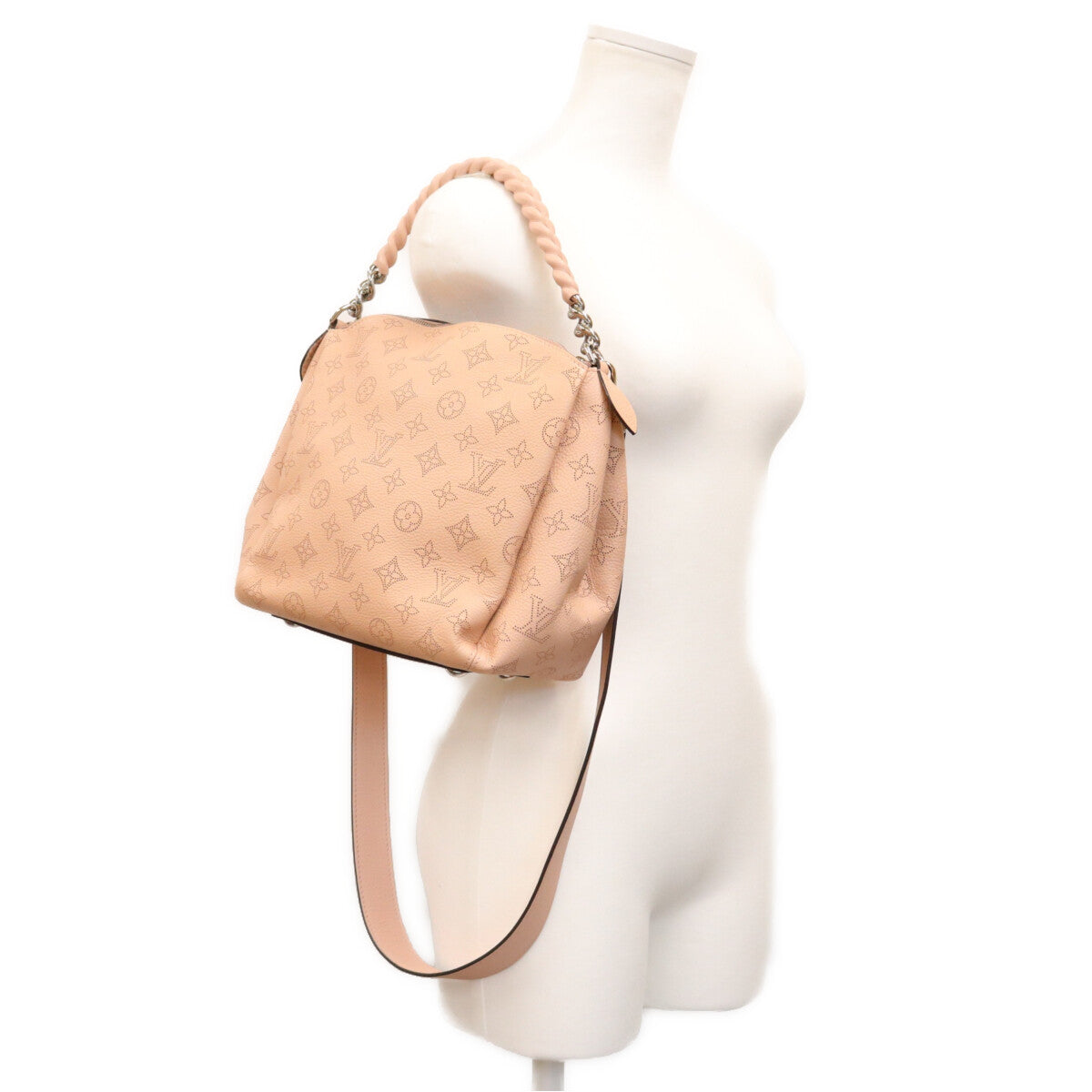 LOUIS VUITTON ルイヴィトン 16年 M51219 マヒナ マグノリア バビロン チェーンBB ショルダーバッグ