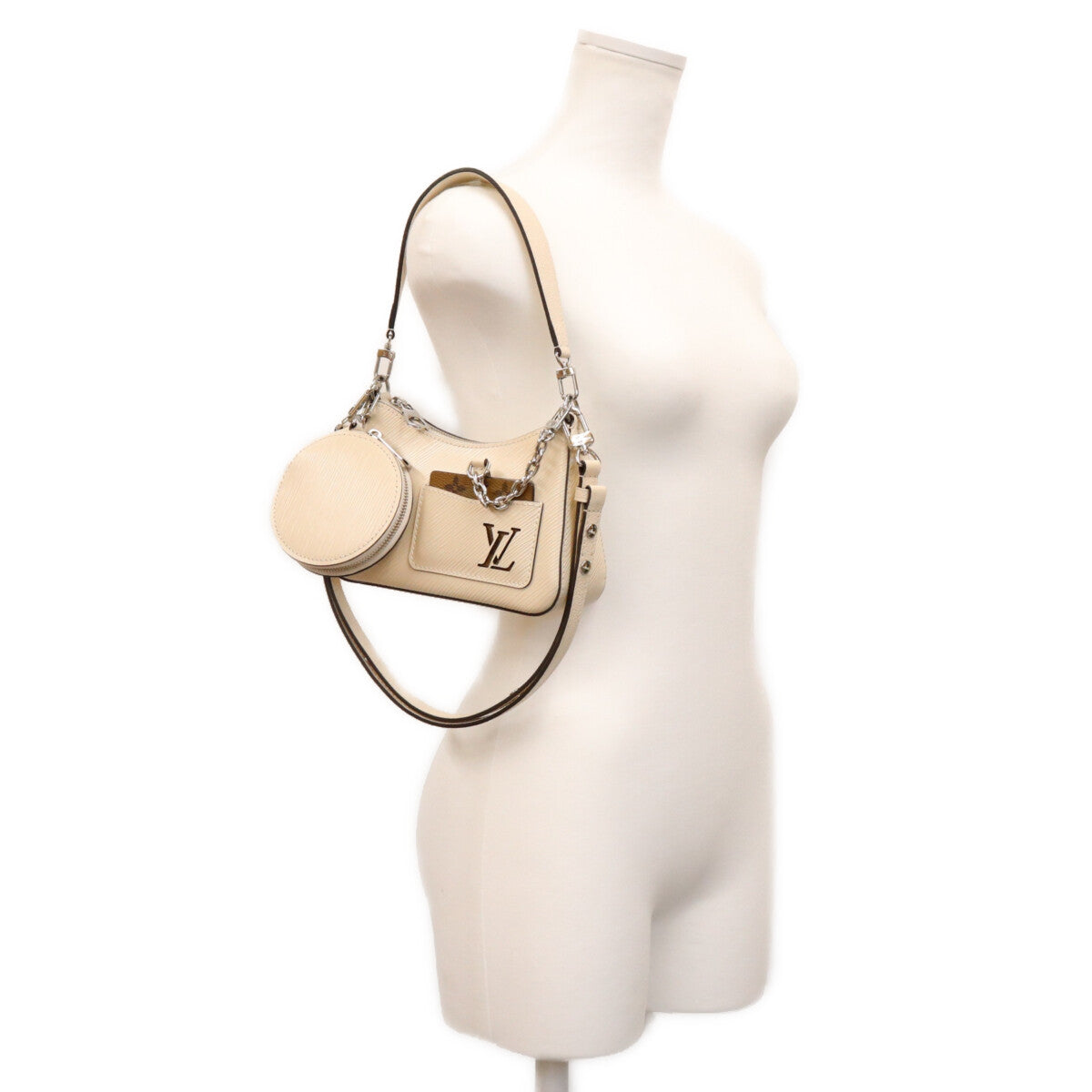 Louis Vuitton M20999 Epi Quartz White Marellini Shoulder Bag