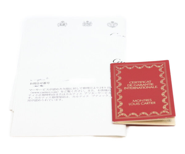 Cartier カルティエ 89年 750YG ヴァンドーム プチ ミニ 白ローマ文字盤 QZ 時計 腕時計