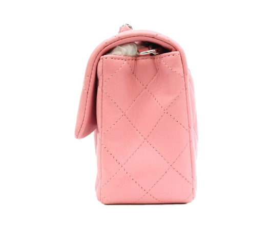 CHANEL シャネル 18番 A69900 ピンク ラム シルバー金具 ミニマトラッセ20 ショルダーバッグ ショルダーバッグ