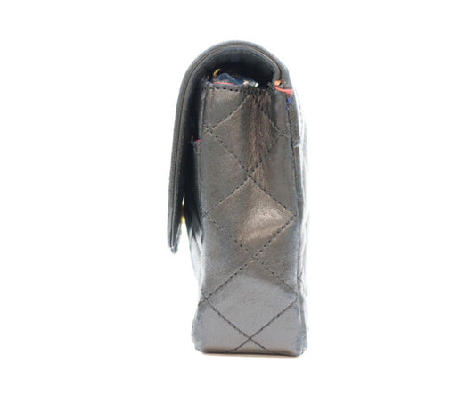 CHANEL シャネル 0番 黒 ラム パリ限定 シングルフラップ マトラッセ19 ショルダーバッグ ショルダーバッグ