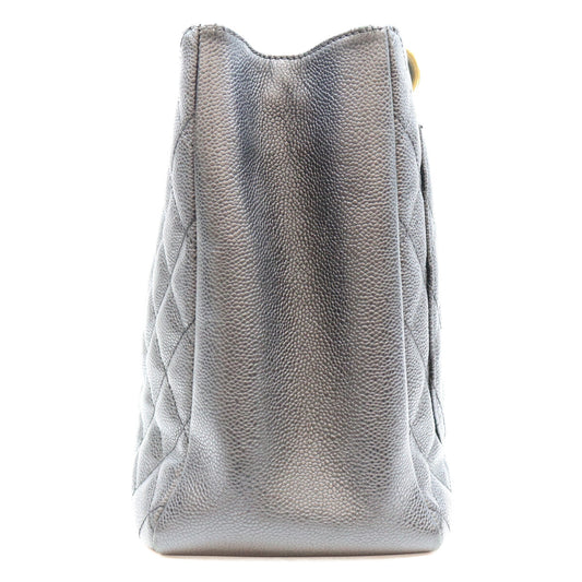 CHANEL シャネル 17番 A50995 黒 キャビア ゴールド金具 GST トートバッグ ショルダーバッグ