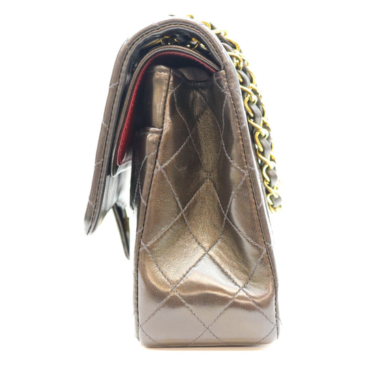 CHANEL シャネル 2番 A01112 黒 ラム ゴールド金具 マトラッセ25 ショルダーバッグ ショルダーバッグ