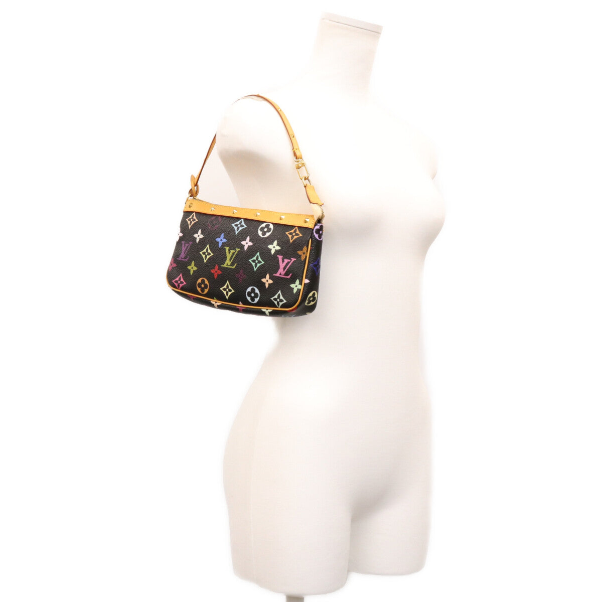 LOUIS VUITTON ルイヴィトン 3年 M92648 モノグラムマルチカラー ノワール ポシェット アクセソワール ハンドバッグ