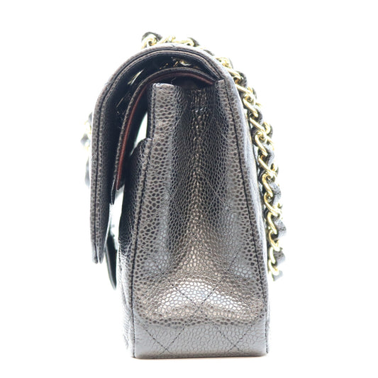 CHANEL シャネル 19番 A01112 黒 キャビア G金具 マトラッセ25 クラシックフラップ ショルダーバッグ ショルダーバッグ
