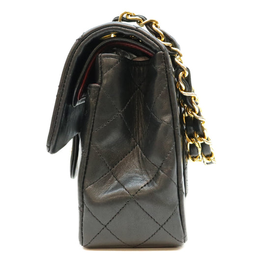 CHANEL シャネル 1番 A01113 黒ラム G金具 マトラッセ23 ショルダーバッグ ショルダーバッグ