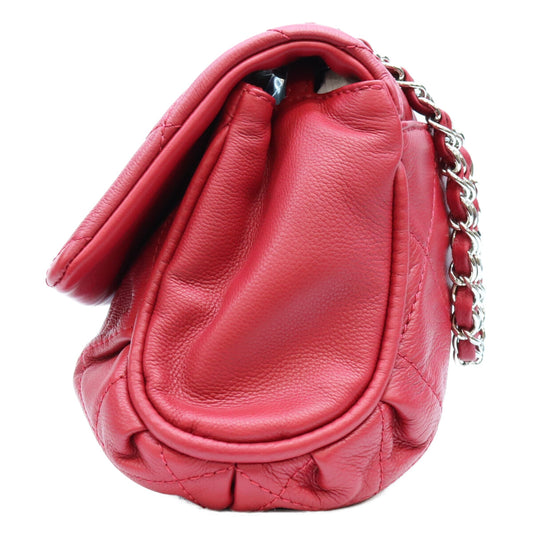 CHANEL シャネル A90694 赤 SV金具 CCカービー カーフスキン マトラッセ フラップバッグ ショルダーバック ショルダーバッグ