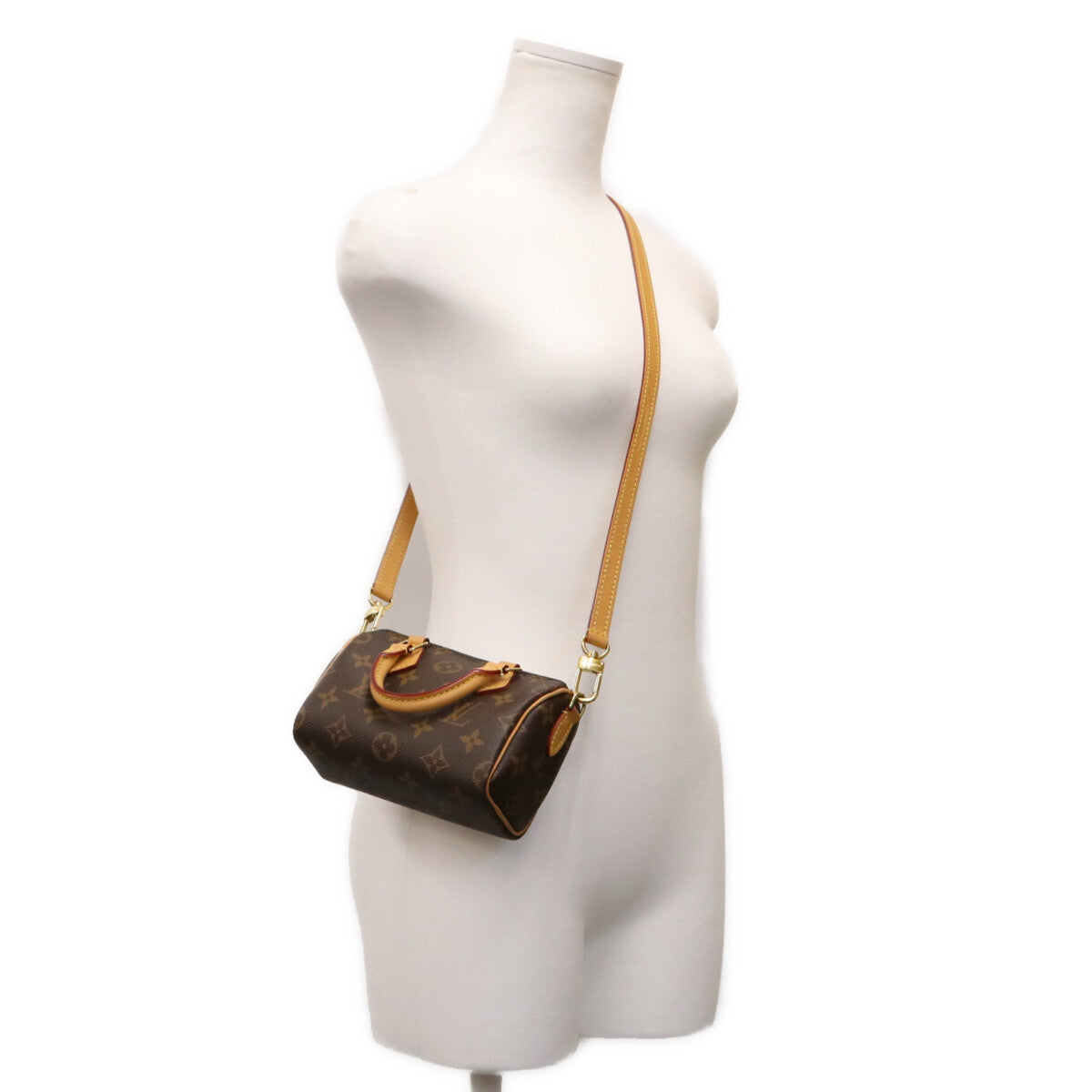 LOUIS VUITTON ルイヴィトン 23年 M81085 モノグラム ナノスピーディ ミニボストンバッグ ショルダーバッグ