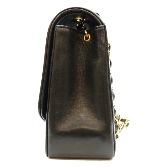 CHANEL シャネル 0番 A01165 黒 ラム ゴールド金具 ダイアナ25 ショルダーバッグ ショルダーバッグ