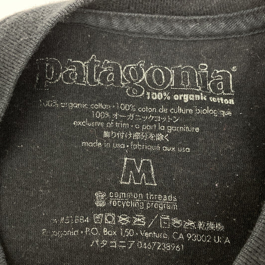 patagonia Patagonia Black Cotton Ukiyo-e T-shirt Top