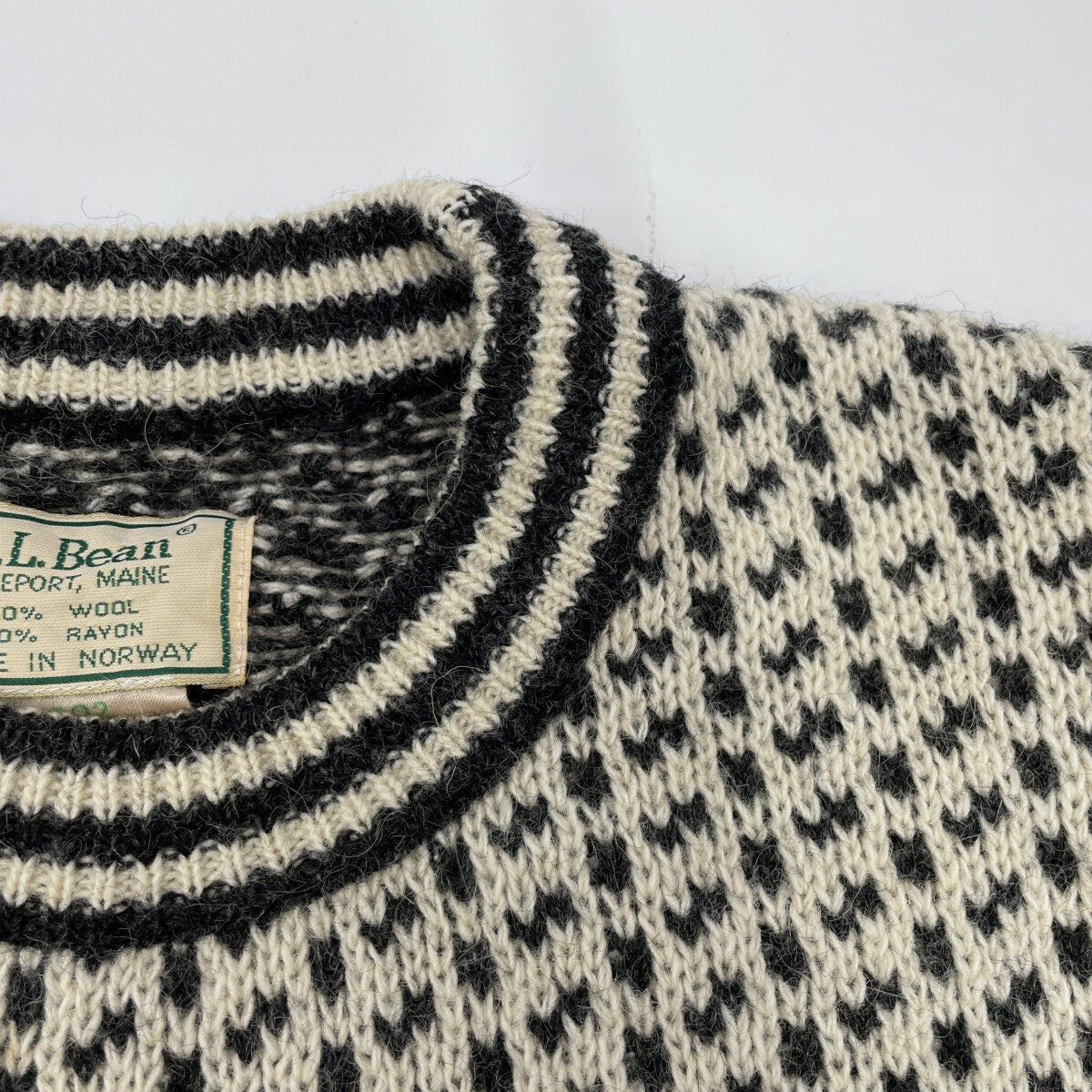 LLBean エルエルビーン OA002 バーズアイ クルーネック ニットセーター/ トップス ※サイズの表記はございません。