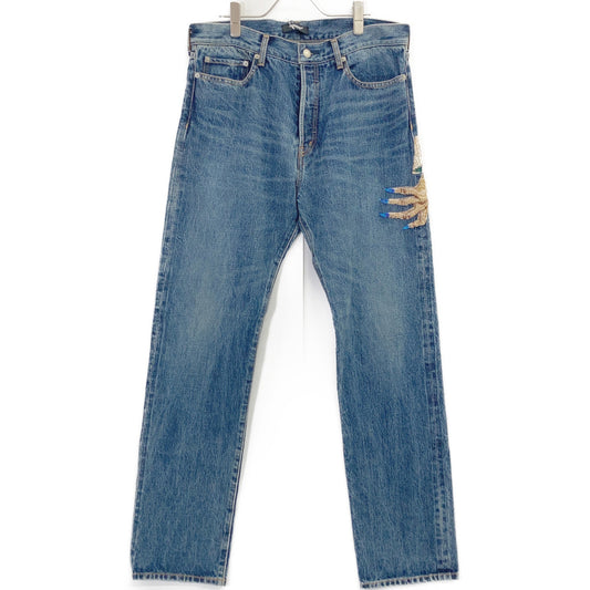 インディゴ UC2C4509-2 23AW ハンドビーズ加工 デニムパンツ 魔女 ボトムス 4 メンズ