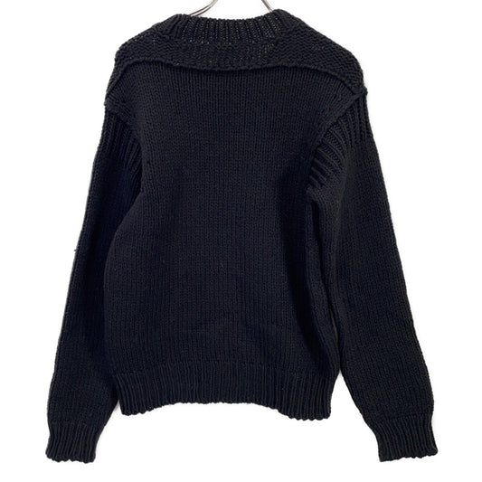 DOLCE&GABBANA ドルチェアンドガッバーナ ブラック ウール ローゲージ ニット トップス