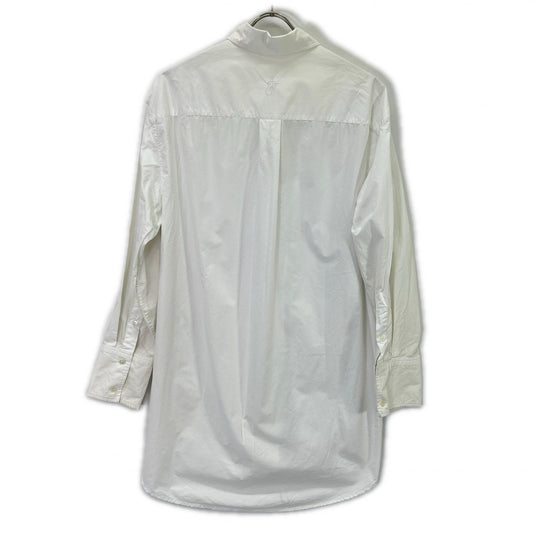 TP0241PG10901 White Oversized Drape Shirt Top 34 Men's