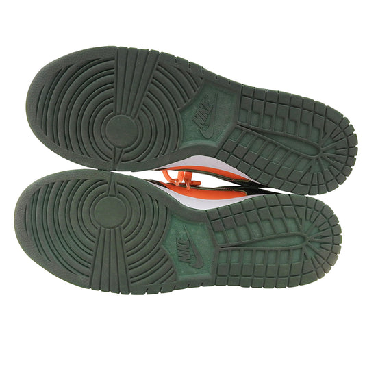 NIKE ナイキ 美品 DUNK LOW RETRO ダンク マイアミ ハリケーン レザー シューズ メンズ グリーン オレンジ 28cm シューズ