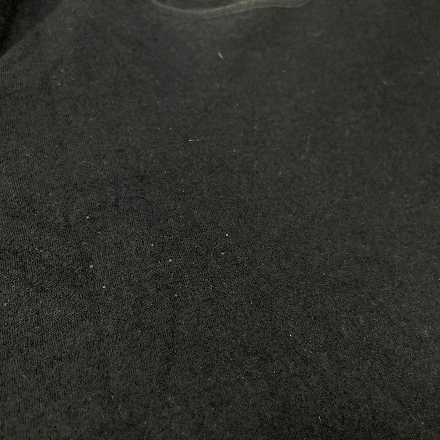 Navy Wool Long-Sleeved T-Shirt Top Women's